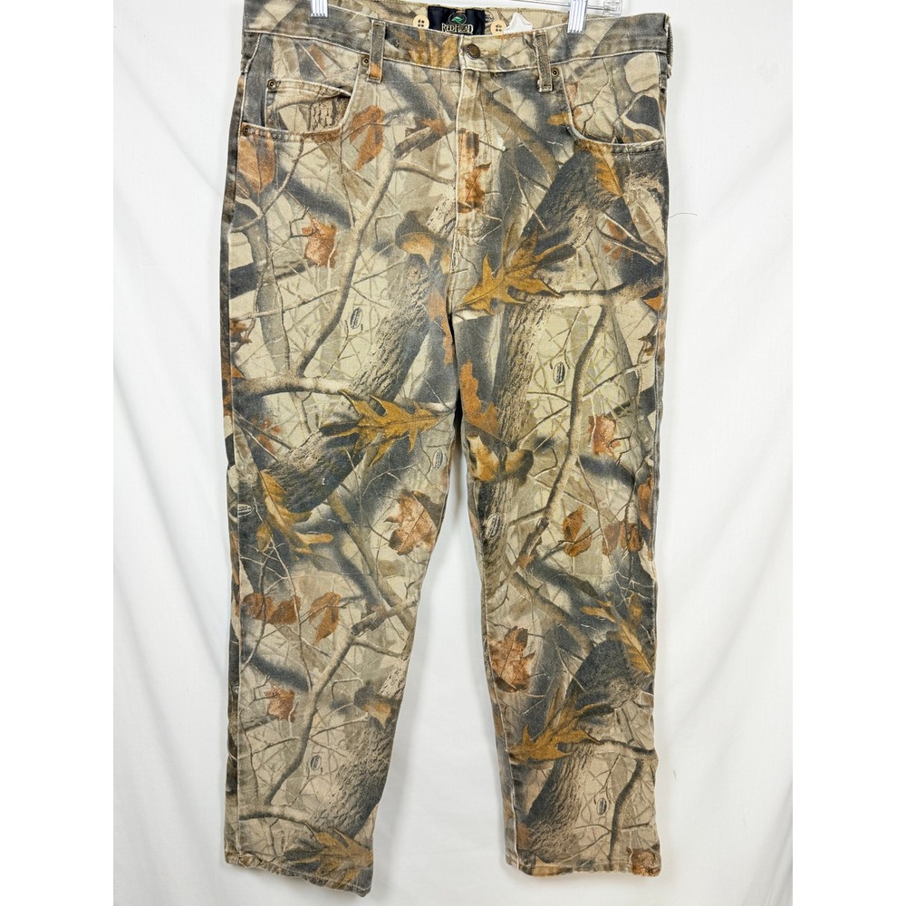 RedHead Mens Camo Pants 34x30 RealTree Hardwoods Camouflage Hunting Gorpcore